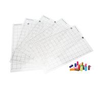 SIXRUN Juego de Adaptador de Bolígrafo para Esterilla de Corte con 17 | Tapete de corte adhesivo, Compatible con Cricut, Adecuado para varios materiales, Colores del adaptador fáciles de