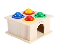 SIXRUN Juego de Madera Colorido para Golpear Bolas, Juego Mental para Niños, Juguete Educativo para Guardería y Hogar, Material