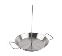 SIXRUN Juego de Pinchos Verticales para Parrilla con 3 Púas Extraíbles, Accesorio para Asar Barbacoa de Acero Inoxidable para Cocinar Al Aire Libre, Ideal para Fumadores y Hornos (Acero inoxidable)