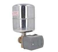 SIXRUN Kit de Control de Presostato con Tanque de Acero Inoxidable y Válvula de Cobre para Bombas Jet 110V-230V