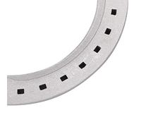 SIXRUN Kit de Herradura Antideslizante de Aleación de Aluminio para Montar a Caballo, 4 Piezas Resistente Al Desgaste Tipo 4-6 para Caballos con Más Ejercicio o Trabajo (6 ID: 16,5 mm/0,64 Pulgadas,