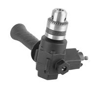 SIXRUN Kit de Perforación de ángulo Recto Estable y Herramienta Eléctrica Práctica para Trabajar en Pequeños Espacios de Plástico de Metal y Negro
