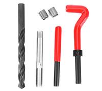 SIXRUN Kit de Reparación de Roscas M11x1.25, Juego de Insertos de Acero Inoxidable Duradero para Reparación de Orificios de Rosca en Maquinaria, Surtido de 17 Piezas