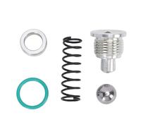 SIXRUN Kit de Válvula de de Bomba de Aceite, Reemplazo de Tapón y Sello de Resorte para Excursion 7.3L con Resistencia a Altas Temperaturas y Presión de Aceite Estable