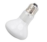 SIXRUN Lámpara de Calor para Reptiles E27 UVA, Simulación Eficiente de Color Diurno y Nocturno para Dragones Barbudos, Tortugas, Pitones Bola, Cerámica Blanca para Reptiles (25W)