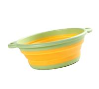 SIXRUN Lavabo Plegable, Lavabo Vegetal de Compresión Fuerte, para Lavar Ropa que Ahorra Trabajo, para Uso Doméstico, Material Grueso PP + TPR (GREEN)