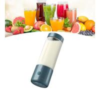SIXRUN Licuadora Portátil, Exprimidor Eléctrico USB, Taza de Licuadora Portátil de 400 Ml, Hoja de Acero Inoxidable 304, Rotación de Alta Velocidad, Fácil de Limpiar, para el Hogar, Viajes, Camping,