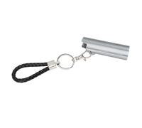 SIXRUN Llavero de Metal, Llavero Portátil Portátil con de Resorte Retráctil, Llavero de Aleación de Aluminio para Bolsillo de Mochila (SILVER)