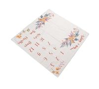 SIXRUN Manta con Estampado de Flores de Hito para bebé, Suave y Duradera para Accesorios de Fotografía, Fondo de Hito Mensual para Recién Nacido, Material de Fibra de Poliéster, 39.4 X 39.4 Pulgadas