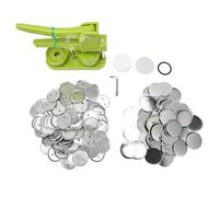 SIXRUN Máquina para Hacer Botones, Prensa de 58 Mm de Alta Resistencia en Plástico con 100 Piezas para Insignias, para Regalos Personalizados, Conferencias, Escuelas