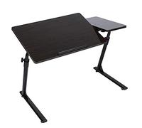SIXRUN Mesa Portátil Ajustable para Ordenador Portátil, Escritorio Plegable Estable para Cama, sofá con Alfombrilla de Ratón Independiente para Uso en el Hogar y la Oficina (Color Nuez)