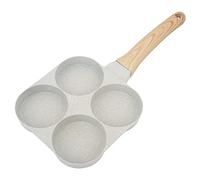 SIXRUN Mini Cacerola para Huevos de 4 Tazas con Capa Antiadherente, para una Fácil Liberación, Material de Aleación de Aluminio