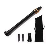 SIXRUN Mini Kit de Saxofón de Bolsillo, Saxofón Alto Portátil Negro con Bolsa de Transporte, Sonido único para Principiantes y Profesionales