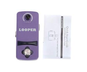 SIXRUN Mini Pedal Looper para Guitarra, Diseño Compacto y Resistente, Capacidad de Grabación de 12 Minutos para Músicos, Construcción de Aleación de Zinc