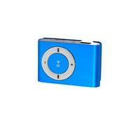 SIXRUN Mini Reproductor de MP3 USB Portátil, Diseño Compacto de Metal, Reproductor de Música Resistente Al Agua con Ranura para Tarjeta TF para Deportes y Viajes (BLUE)