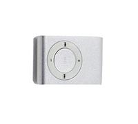 SIXRUN Mini Reproductor de MP3 USB Portátil, Diseño Compacto de Metal, Reproductor de Música Resistente Al Agua con Ranura para Tarjeta TF para Deportes y Viajes (SILVER)