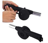 SIXRUN Mini Soplador de Aire Portátil, Fuelle de Manivela Ligero para Barbacoa, Fuego para Cocina Al Aire Libre, Camping, ABS de Primera CalidadEspecificaciones 25cm (A)