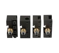 SIXRUN Mini Torno Kit de Soporte de Poste de Herramienta de Rápido Hoja de Perforación Duradera Revestimiento de Torneado para Accesorio de Torno, Material de Aleación de Aluminio 4 Piezas