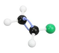 SIXRUN Modelo de Estructura Atómica Química, Bolas de Plástico Coloridas, Palo de Bola, Kit de Estructura Molecular para Estudiantes de Secundaria, Material PP