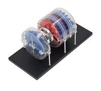 SIXRUN Modelo de Turbina de de Varias Etapas Modelo de Turbina Demostrativa Duradera para la Enseñanza de Física para Proyectos de Ciencia para Niños, Hecho de Hierro/plástico/aleación de Aluminio