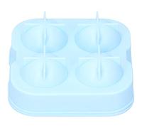 SIXRUN Molde para Hacer Bolas de Hielo, Bandeja de Esferas de Silicona con 4 Orificios para Cócteles y café Helado, Fácil de Desmoldar, Duradero