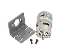 SIXRUN Motor de CC de Alto par 775 de Doble Eje de 50 W para Aplicaciones de Electrónica de Consumo y Electrónica Automotriz (12V4500RPM con soporte)