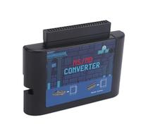 SIXRUN MS a MD Convertidor MD a MS Adaptador Lector de Tarjetas de Juego MS-MD Compatible con, Mega Drive, Genesis (BLACK)