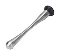 SIXRUN Muddler de Hielo Duradero de Acero Inoxidable para Deliciosos Cócteles | Cepillado | Fácil de Limpiar | para Picar Hielo | Entusiastas de los Bares | 8,9x1,6 Pulgadas