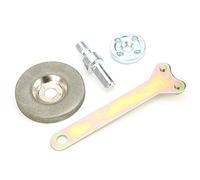 SIXRUN Muela Abrasiva de 5,6 Cm de Diámetro Piedra de Afilar de Alta Dureza para Herramienta de Cepillado Tijera de Taladro, Grano de Acero Inoxidable de Diamante 180 360 600 800 Herramienta (malla