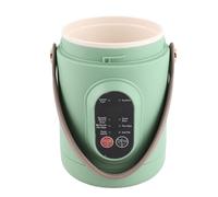 SIXRUN Olla Eléctrica Portátil, 500W 800ml Multifunción Mini con Acero Inoxidable para Cocinar Arroz Fideos Sopa Gachas (Enchufe europeo 220V 50Hz)