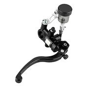 SIXRUN Palanca de Embrague Hidráulica para Motocicleta con Tubo de Aceite Visible, Gran Efecto de Frenado para Todas las Motocicletas Eléctricas con Manillar de 22mm (BLACK)