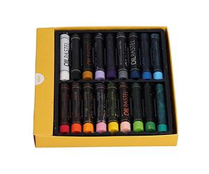 SIXRUN Pasteles Al óleo, Barras de Pintura Al óleo de Colores Pesados para Arte de Graffiti Vibrante, Seguro para Dibujar, Paquete de 12/18/24/36 para Artistas, 2,8 Pulgadas de Longitud (18 colores)