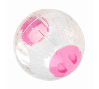SIXRUN Pelota de Ejercicio de Plástico para Hámster, Juguete para Correr Transparente, Ligero y Duradero, para Mascotas Pequeñas y Jerbos para Aumentar el Placer, 18,5 Cm (Pink)