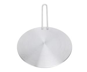 SIXRUN Placa Difusora de Calor, Disco Difusor de Inducción de Acero Inoxidable con Desmontable, Transferencia de Calor Rápida, Calentamiento Uniforme, Placa Redonda para Cocinas Eléctricas de Gas de