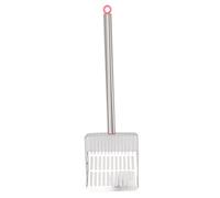 SIXRUN Poop Poop CHOOPER CHOVELLA DE Palabra del Peto para Peto MANEJO Largo para PROBLEJOS DE Tipo DE Objeto DE Acero Inoxidable: Palabra/Material DE Tamizado DE Basura: Acero Inoxidable, PP (Pink)
