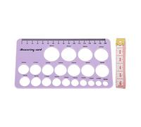 SIXRUN Regla de Pezones, Herramienta de Medición de Flange Mamario de Silicona con Cinta Blanda de 1.5m para el Soporte Corporal Durante la Recuperación Postparto (PURPLE)