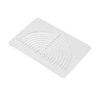 SIXRUN Regla para Acolchar Circular, Regla de Costura Acrílica Transparente con Diseño de Medio Pliegue, 7,87 X 5,39 Pulgadas para Cortar Círculos, Marcar Medir y Coser Acolchados