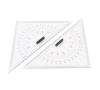 SIXRUN Regla Triangular Multifuncional, Herramienta de Dibujo Versátil, Escala Precisa Grabada en Acrílico de 300 Mm con Alta Transparencia para Navegación y Dibujo