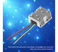 SIXRUN Regulador Convertidor de Voltaje DC-DC, Fuente de Alimentación de 12V a 24V 10A para Uso Automotriz, Alta Prueba de Polvo