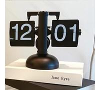 SIXRUN Reloj Digital Abatible hacia Abajo, Silencioso, Mecánico, Preciso, de Mesa, para Estudio en Casa, Oficina, ABS de Primera Calidad (#2)