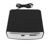 SIXRUN Reproductor de CD para Automóvil Portátil, Interfaz Dual USB a | Unidad de CD USB Externa, Reanudar Reproducción, Tecnología Antisalto, Soporte de Disco de 12 cm, para Navegación y TV para