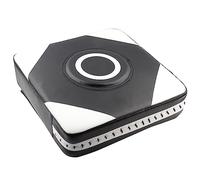 SIXRUN Saco de Boxeo de Pared de PU, Objetivo de Enfoque para Entrenamiento Sanda Taekwondo, Cuero Duradero a Prueba de Explosiones, 15,4x15,4 Pulgadas, Incluye 1 Unidad (Blanco Negro)