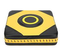 SIXRUN Saco de Boxeo de Pared de PU, Objetivo de Enfoque para Entrenamiento Sanda Taekwondo, Cuero Duradero a Prueba de Explosiones, 15,4x15,4 Pulgadas, Incluye 1 Unidad (Amarillo Negro)