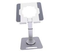 SIXRUN Soporte Ajustable para Tableta para Escritorio, Soporte Giratorio de Aleación de Aluminio Premium para Transmisión en Vivo y Dibujo (Silver)