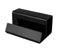 SIXRUN Soporte para Discos de Vinilo Soporte para Discos de Vinilo Acrílico Estante de Exhibición Compacto de 5,9 X 3,7 X 2,9 Pulgadas para álbumes LP de 7 a 12 Pulgadas Estante de Escritorio (BLACK)