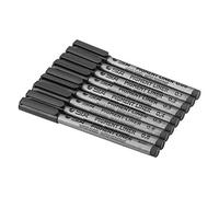 SIXRUN STA - Juego de 9 Rotuladores con Puntas Versátiles, Tinta Negra, a Base de Agua, para Dibujar, Dibujar, Escribir, Diseñar Firmas, para Artistas, Estudiantes, Plástico, 5,5 X 0,3 Pulgadas