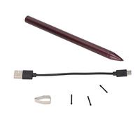 SIXRUN Stylus Pen 4096 Niveles de Presión, Succión Magnética (Rojo) | Lápiz Capacitivo, Aleación de Aluminio, Anti-Mistouch, Batería de 200 mAh, Escritura Inclinable, para HP