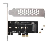 SIXRUN Tarjeta de Expansión PCI E a M 2, Adaptador Convertidor con Soporte de Deflector Metálico para M 2 NVMe SSD 2230 2242 2260 2280