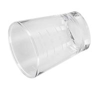 SIXRUN Taza de café Graduada de 80 Ml con Báscula para la Oficina en Casa Vasos Transparentes para Amantes del café y Profesionales Vidrio de Alto Borosilicato