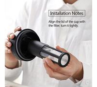 SIXRUN Taza de té de café con Filtro de Acero Inoxidable con Diseño a Prueba de Fugas - Capacidad de 420 Ml - Regalo Práctico - Adecuado para el Hogar, la Oficina y el Exterior - 1 Taza de café en